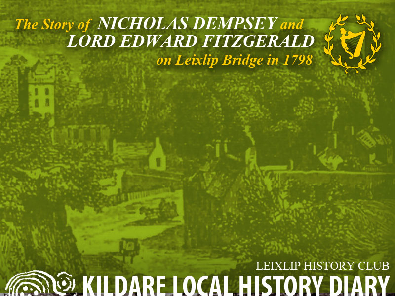 Nicholas Dempsey & Lord Edward Fitzgerald on Leixlip Bridge in 1798